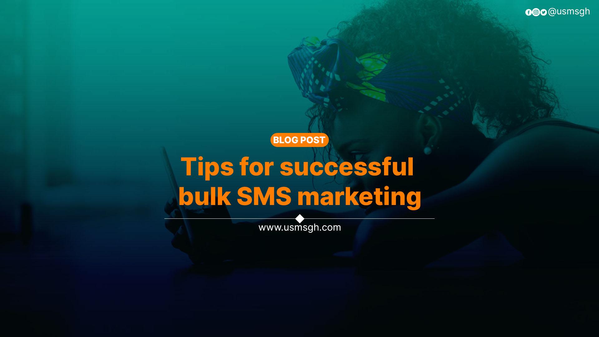 bulk sms tips