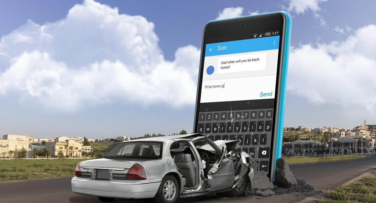 text and drive crash