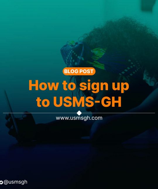Sign up or register for free account on USMS-GH: A Guide